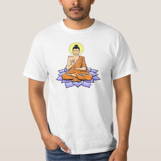 Buddha Lotus Flower T-shirt (Voorkant)