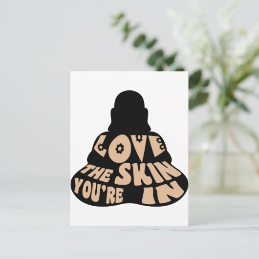 Buddha Love Briefkaart (Staand voorkant)