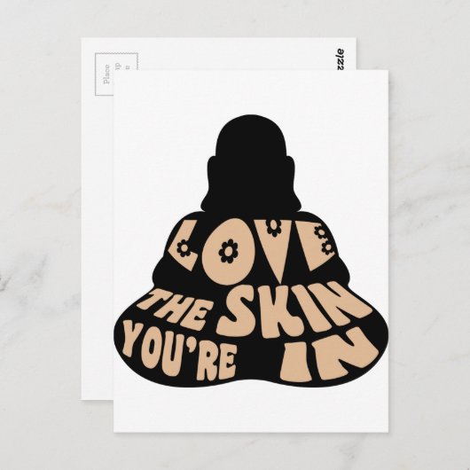 Buddha Love Briefkaart (Voorkant / Achterkant)