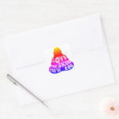 Buddha Love Colorful Vierkante Sticker (Envelop)
