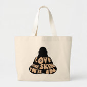 Buddha Love Grote Tote Bag (Voorkant)