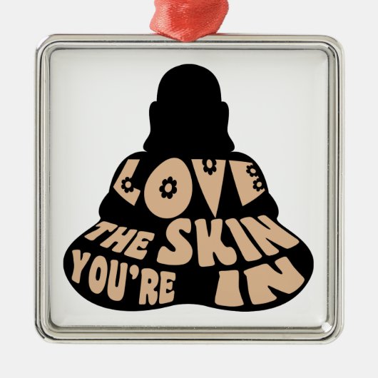 Buddha Love Metalen Ornament (Voorkant)