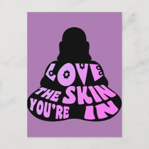 Buddha Love Paars Briefkaart