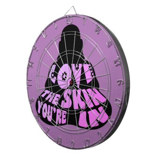 Buddha Love Paars Dartbord (Voorkant Rechts)