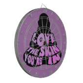 Buddha Love Paars Dartbord (Voorkant Links)