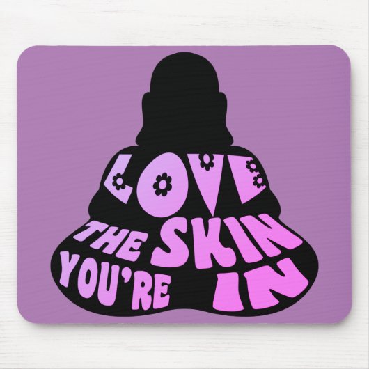 Buddha Love Paars Muismat (Voorkant)