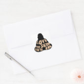 Buddha Love Vierkante Sticker (Envelop)