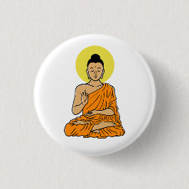 Buddha magnet ronde button 3,2 cm