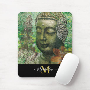 Buddha Mandala Boho Personaliseert Monogram Muismat