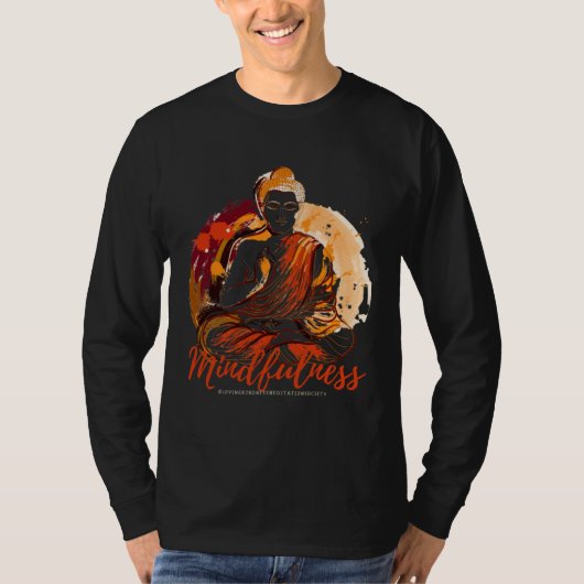 Buddha Mandala Buddhist Mindfulness Buddhism Lovin T-shirt (Voorkant)