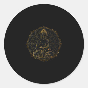 Buddha Mandala Ronde Sticker