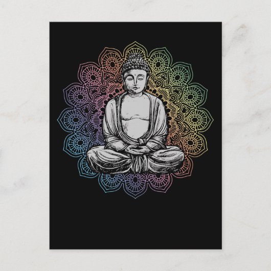 Buddha Mandala Yoga Spiritueel boeddhisme Briefkaart (Voorkant)