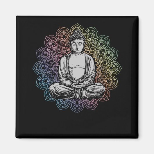 Buddha Mandala Yoga Spiritueel boeddhisme Magneet (Voorkant)