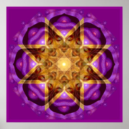 Buddha Mandala Zen Meditation Spiritueel Art Poste Poster (Voorkant)