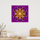 Buddha Mandala Zen Meditation Spiritueel Art Poste Poster (Keuken)