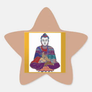 BUDDHA Master Yoga Spirit Lord Teacher Meditation Ster Sticker