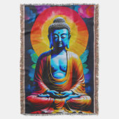 Buddha Meditates Deken (Voorkant Verticaal)