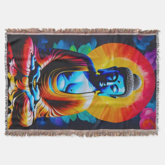 Buddha Meditates Deken (Voorkant)