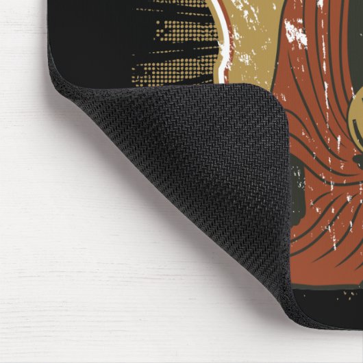 Buddha Meditating Om Symbol Muismat (Hoek)