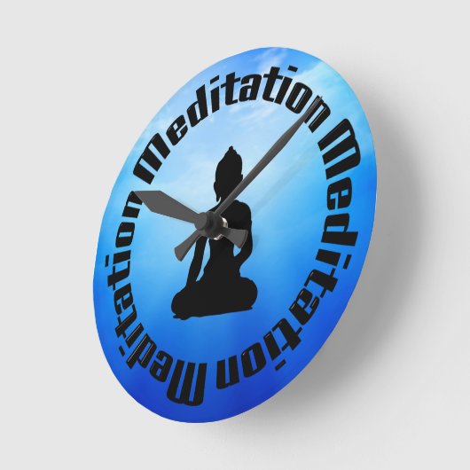 BUDDHA MEDITATION CLOCK RONDE KLOK (Hoek)