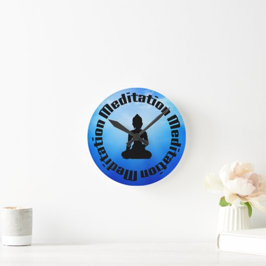BUDDHA MEDITATION CLOCK RONDE KLOK (Huis)
