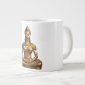 Buddha Meditation Geschenk Zen Gold Religion Indie Grote Koffiekop (Voorkant rechts)