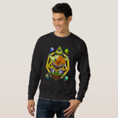 Buddha Meditation Psychedelic Illuminati Pyramid E Trui (Voorkant volledig)