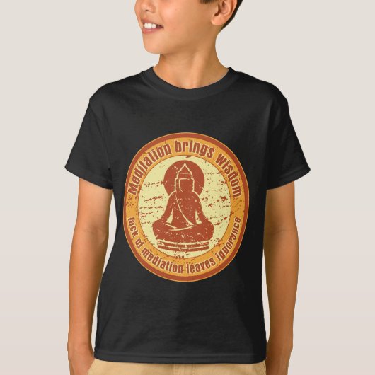 Buddha Meditation Quote T-shirt (Voorkant)