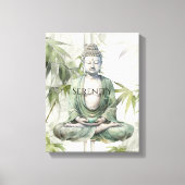 Buddha Meditation Yoga Yin Yang Canvas Afdruk (Voorkant)