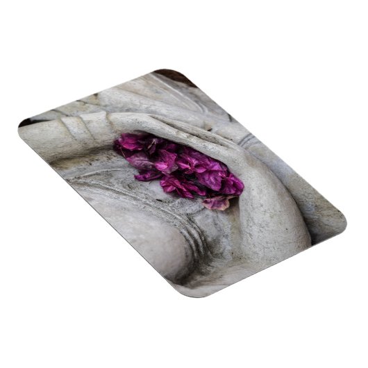 BUDDHA MET BLOSSOMS FLEXIBELE FOTO MAGNET MAGNEET (Rechterzijde)