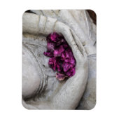 BUDDHA MET BLOSSOMS FLEXIBELE FOTO MAGNET MAGNEET (Verticaal)