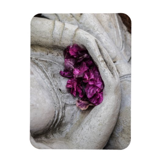BUDDHA MET BLOSSOMS FLEXIBELE FOTO MAGNET MAGNEET (Verticaal)