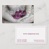 BUDDHA MET BLOSSOMS-VISITEKAARTJE VISITEKAARTJE (Voorkant / Achterkant)