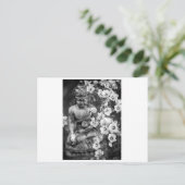 BUDDHA MET BRIEFKAART VOOR STROOMSTROOM (Staand voorkant)