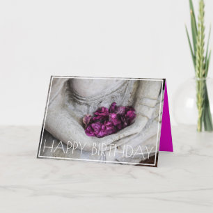 BUDDHA MET STROMEN HAPPY BIRTHDAY-WENSKAART KAART