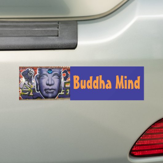 Buddha Mind Bumper Sticker (Op auto)