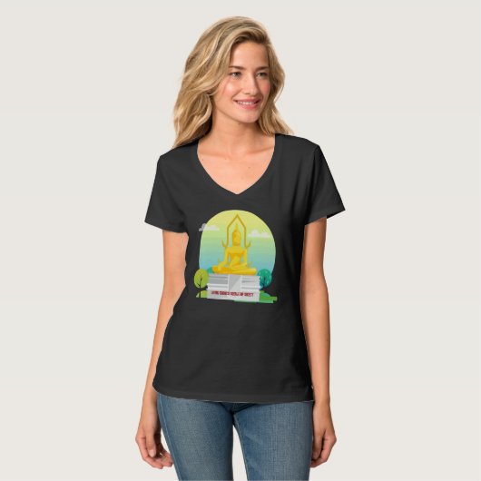 Buddha Mindfulness Buddhist Gautama Buddhism Lovin T-shirt (Voorkant volledig)