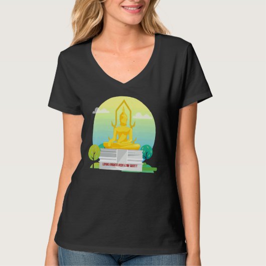 Buddha Mindfulness Buddhist Gautama Buddhism Lovin T-shirt (Voorkant)