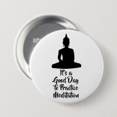 Buddha Mindfulness Meditation Motivation Ronde Button 7,6 Cm (Voorkant /achterkant)