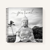 Buddha Mindfulness Meditation Name Square Journal Notitieboek (Voorkant)