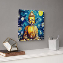 Buddha modern schilderij kleurrijk