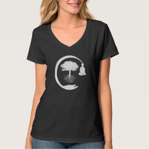 Buddha Monk Namaste Pray Smile Happy Laugh T-shirt