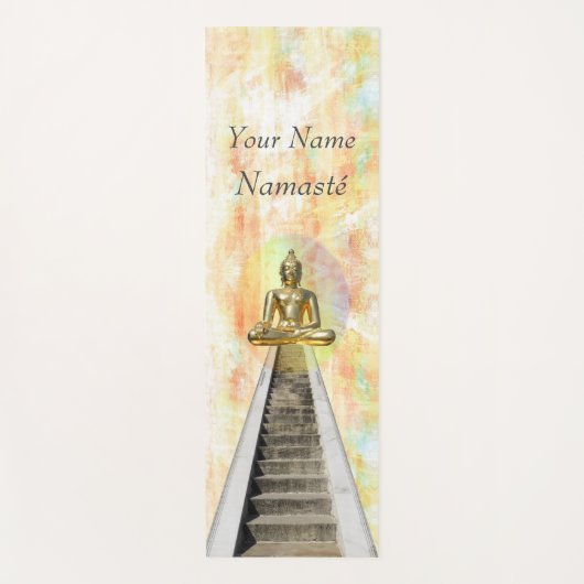 Buddha Namasté pastell Aquarell-Yoga-Matte Yogamat (Voorkant)