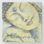 Buddha Namaste Stone Onderzetter (Voorkant)