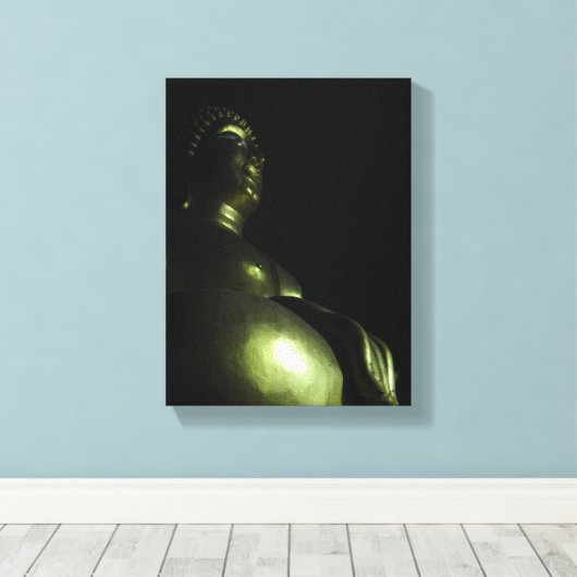 Buddha Night Canvas Afdruk (Insitu (Houten vloer))
