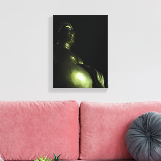 Buddha Night Canvas Afdruk (Insitu (Woonkamer))