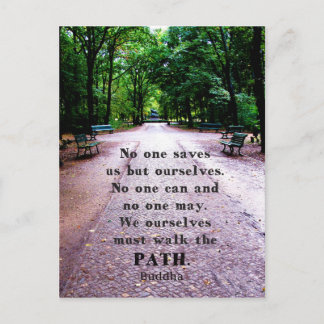 Buddha Path Quote Briefkaart