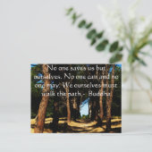 Buddha Path Quote Briefkaart (Staand voorkant)