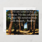 Buddha Path Quote Briefkaart (Voorkant / Achterkant)