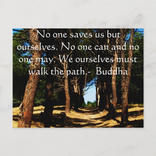Buddha Path Quote Briefkaart (Voorkant)